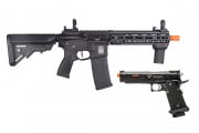 MAYO GANG MGC4 M4 FULL METAL W/ ETU AEG AIRSOFT GUN COMBO #10 JAG ARMS TTI COMBAT MASTER GBB AIRSOFT PISTOL