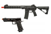 MGC4 MK2 Full Metal M4 AEG W/ ETU Airsoft Rifle & TTI JW4 Pit Viper 2011 Hi-Capa GBB Airsoft Pistol Combo (Black)