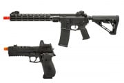 MGC4 MK2 Full Metal M4 AEG W/ ETU Airsoft RIfle & Vorsk VP26X GBB Airsoft Pistol Combo (Black)