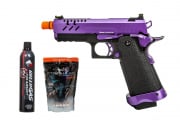 Vorsk Airsoft Pro 3.8 GBB Hi Capa Airsoft Pistol Starter Package (Purple)