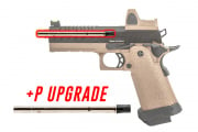 Vorsk Airsoft 4.3 Hi Capa GBB Airsoft Pistol w/ Micro Red Dot P+ Package (Tan/Black)