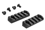 Classic Army Delta Polymer Rail Section 2 Pack (Black)