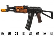 Classic Army Compact PDW AK74 Carbine AEG Airsoft Rifle (Black/Wood)