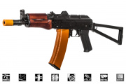 Classic Army AK74U Carbine AEG Airsoft Rifle (Black/Wood)