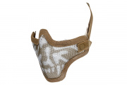 Emerson Tactical Double Strap Version Skull Metal Mesh Half Mask (Tan)