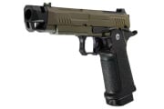 ARCTURUS Vanguard 4.3 Hi-Capa GBB Pistol w/ Optics Ready Slide & Compensator (Black & Tan)