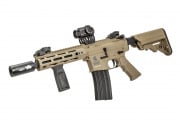 Lancer Tactical Gen 2 Hellion M-LOK LT-32XA7-G2 7" M4 AEG Airsoft Rifle Field Ready Combo (Tan)