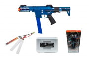 Classic Army Package #14 ft. Nemesis X9 AEG Airsoft SMG (Blue/Silver)