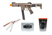 Classic Army Package #6 ft. ECS PXG 9 AEG Airsoft SMG (Tan)