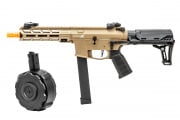 Lancer Tactical Gen 2 9mm Battle CQB Carbine Airsoft AEG Drum Package (Tan)