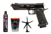 Taran Tactical Innovations JW4 Combat Master Pit Viper 2011 Hi-Capa Gas Blowback Airsoft Gun W/ Target System