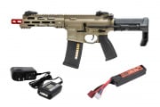 KWA Ronin T6 AEG Airsoft Rifle Battery & Charger Combo (Flat Dark Earth)