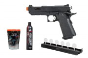 Plate Rack Challenge Package #3 Ft. JAG Arms 4.3 GMX 3B Gas Pistol (Black)