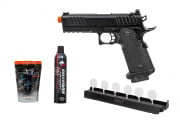 Plate Rack Challenge Package #19 ft. Army Armament R603 Hi-Capa Gas Blowback Airsoft Pistol (Black)