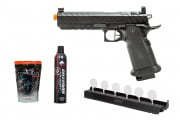 Plate Rack Challenge Package #13 ft. Echo 1 CYCLOPS Gas Blowback Airsoft Pistol (Black)