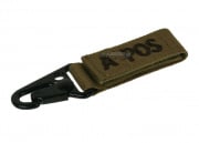 Condor Outdoor A Positive Blood Type Key Chain (Tan)