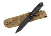 UK Arms Rubber Training Knife W/ Sheath Holster (Black)