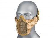 WoSporT Steel Mesh Nylon Lower Face Mask (Desert Digital)