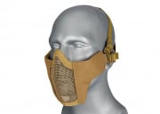 WoSporT Steel Mesh Nylon Lower Face Mask (Tan)