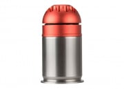 Atlas Custom Works Airsoft 60 rd. Grenade Shell (Black/Red)