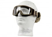 Lancer Tactical CA-201T Airsoft Safety Clear Lens Goggles Basic (Tan)