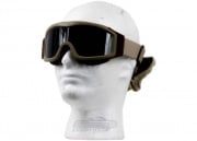 Lancer Tactical CA-203T Airsoft Safety Smoke/Clear/Yellow Multi Lens Kit Goggles Basic (Tan)