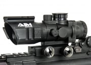 AIM Sports 4x32 Tri-Illuminated Scope w/ Tri-Rail & Mount