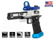 Targets on Sight Tigercat Two Tone Open Class GBB Airsoft Pistol (Silver/Black)