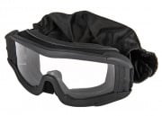 Lancer Tactical UV400 Airsoft Safety Clear Lens Goggles (Black)