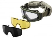 Lancer Tactical Rage Protective Airsoft Goggles (Green/Option)