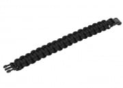 Lancer Tactical Paracord Bracelet w/ Small Buckle (Black/Size 8" )