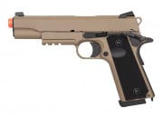 Double Bell M1911 Tactical GBB Airsoft Pistol (Tan)