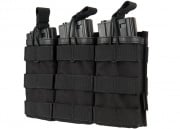 Flyye Industries Universal Triple M4/M16 Bungee Magazine Pouch (Black)