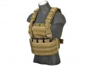 Lancer Tactical Modular Chest Rig MOLLE Vest With Hydration Pack ( Tan )