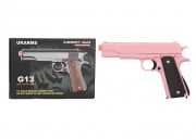 UK Arms 1911 Metal Spring Airsoft Pistol (Pink)