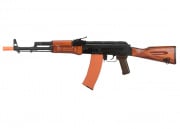 GHK GK74 AK47 Full Metal GBB Airsoft Rifle w/ Real Wood Furniture (Black)