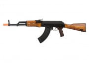 GHK AKM Gas Blowback Airsoft Rifle With Real Wood Furniture (Black)