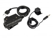 OPSMEN Tactical Earmor PTT Military Adapter PTT for ICOM (Black)