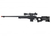 Well MK96 Bolt Action Rifle With Fluted Barrel And Scope (Black)
