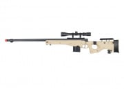 WELL MB4403TA Bolt Action Rifle with Fluted Barrel And Scope (Tan)