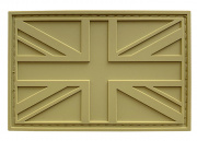 G-Force United Kingdom Flag PVC Morale Patch (Tan)