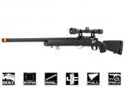 Lancer Tactical LT28A M24 Bolt Action Spring Sniper Airsoft Rifle Scope Package (Black)