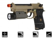 WE M92 S FDE GBB Airsoft Pistol (Tan)