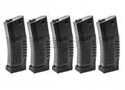 Amoeba High Grade 140rds AEG Mid Capacity Magazine Box Set (Black/5 Pack)