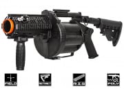 ICS MGL SB Airsoft 6-Round Revolving Grenade Launcher w/ Rail Attachment System