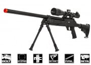 Well MB06 ASR SR-2 Bolt Action Sniper Airsoft Rifle Bipod Package (Black)