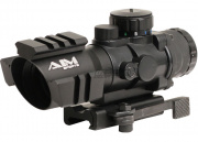 AIM Sports 4x32 Tri-Illuminated Scope w/ Tri-Rail RR Reticle & QD Mount