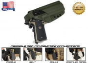 G-Code XST Non-RTI 1911 w/ Rail Standard Right Hand Holster (OD Green)