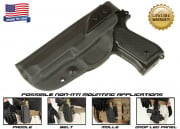 G-Code XST Non-RTI Beretta M9 w/ Rail/Non-Rail Standard Left Hand Holster (Non-RTI/Left Hand/HOLSTER ONLY) Black