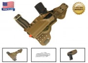 G-Code REAC RTI Tactical Drop Leg Panel & XST 1911 Right Hand Holster (Coyote)